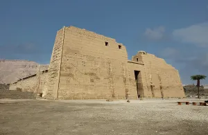 Djanet: First Pylon, Temple of Ramesses III, Luxor, Egypt