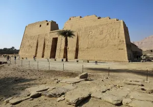 Djanet: First Pylon, Temple of Ramesses III, Luxor, Egypt