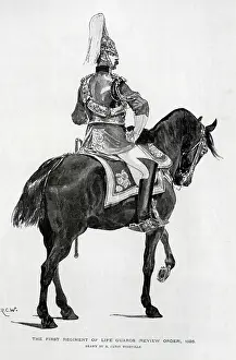 Caton: First Regiment of Life Guards, Illustration by R C W
