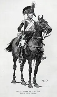 Caton: First Regiment of Life Guards, Illustration by R C W