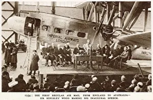 Kingsley: First regular air mail, England to Australia 1934