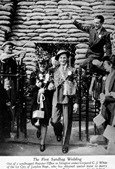 Sandbag: The first sandbag wedding during WW2