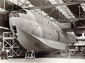 Cowes: The first Saunders-Roe SR45 Princess during manufacture