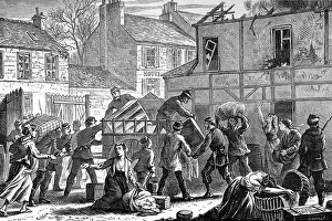Panes: The First Shell to land in Paris; Franco-Prussian War 1870