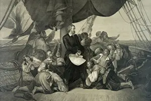 C1892: The first sight of the new world - Columbus discovering Amer