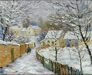 Jeanette: First Snow at Ardres ' a village in winter