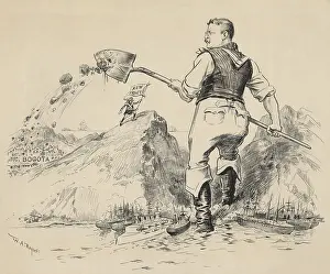 Insulting: THE FIRST SPADEFUL, a 1903 cartoon about the Panama