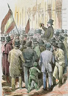 Speak: First Spanish Republic. The chairman called to order a commi