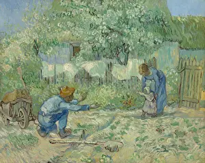 Painterly: First Steps, after Millet, by Vincent Van Gogh