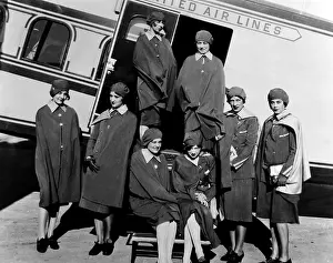 Stewardesses: Some of the first stewardesses for United ?
