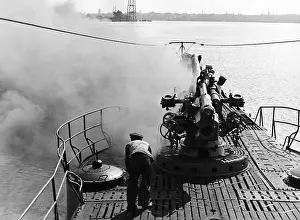 First test run of a new submarine, 1942