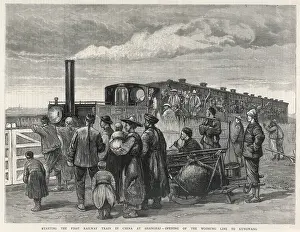 Wang: First train from Shanghai to Kung-Wang, China