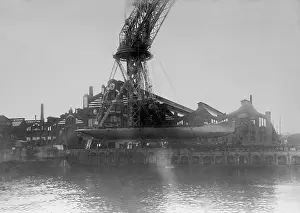 Werft: First U-boat of the German navy in the Germania Werft, 1906