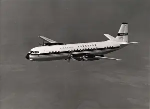 Vanguard: The first Vickers Vanguard G-AOYW in flight