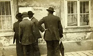 Announcements: First World War 1914-1918 - The convening