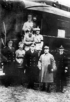 Krisen: First World War: General Foch at the armistice of Compiegne
