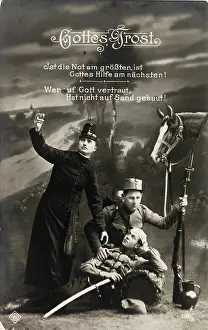 Trusts: First World War. Picture postcard