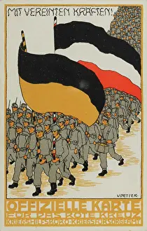 Druck: First World War. Picture postcard