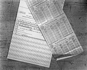 Destitution: First World War / WWI, Germany, rationing of