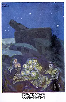 Weihnacht: First World War / WWI, military postcards, postcard