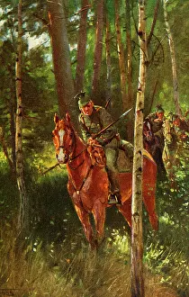 Recce: First World War / WWI, military postcards, Kundschafter