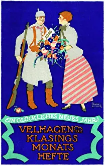 Jahr: First World War / WWI, military postcards, Ein