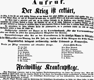 Krieg: First World War / WWI, outbreak of the war, press