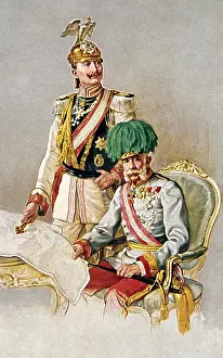 Macht: First World War / WWI, propaganda, postcard Einigkeit