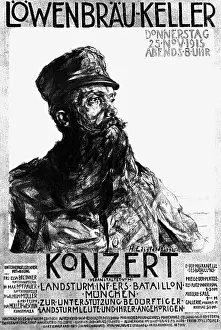 Landsturm: First World War / WWI, propaganda, poster, announcement