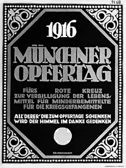 Opfertag: First World War / WWI, propaganda, poster Muenchner