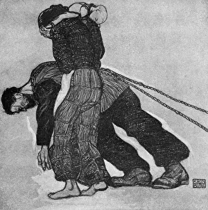 Destitution: First World War / WWI, propaganda, Deutsches