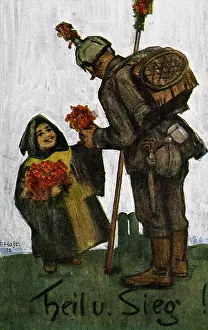 Kindl: First World War/WWI, propaganda, Germany, Bavarian