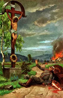 Roesch: First World War/WWI, propaganda, Germany, dying