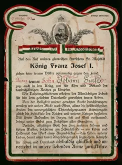 Pathos: First World War / WWI, propaganda, memorial page