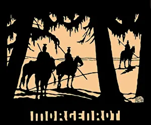 Uhlans: First World War / WWI, propaganda, Morgenrot