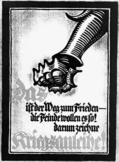 Kriegsanleihe: First World War / WWI, propaganda, poster Das