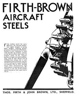Steels: Firth Brown Aircraft Steels 1932