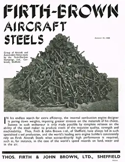 Thos: Firth Brown Aircraft Steels