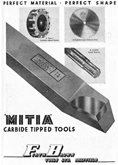 Carbide: Firth Brown Carbide Tipped Machine Tools 1949
