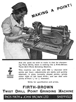 Thos: Firth Brown Twist Drill Point Grinding Machines