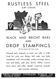 Stampings: Firth Vickers Black & Bright Bars : Drop Stampings : S80