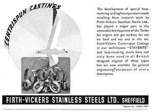 Centrispun: Firth-Vickers Stainless Steels Centrispun Castings