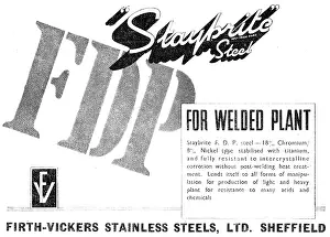 Staybrite: Firth-Vickers Staybrite Stainless Steels 1949