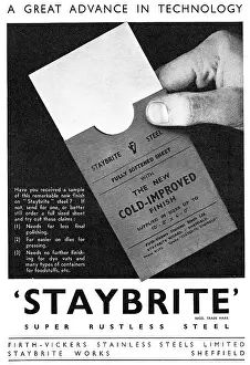 Staybrite: Firth-Vickers Staybrite Stainless Steels