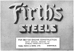 Firths: Firth's Aircraft Steels 1918