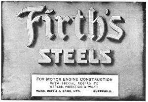 Firths: Firth's Steels For Motor Engine Construction