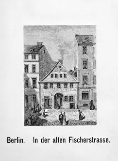 Exists: Fischerstrasse in Berlin, around 1840
