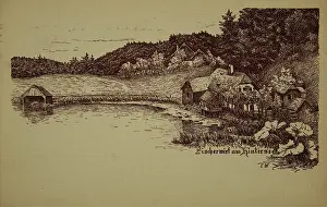 Wurthle: Fischerwirt at Hintersee. 1913. Lithograph based