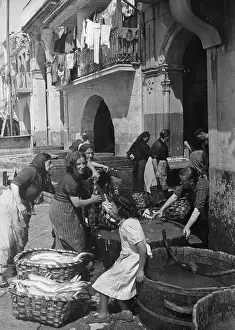 Vigo: Fish market in Vigo, 1939