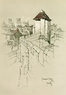 Postern: Fishergate Postern York by Joseph Pike